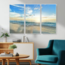 Minimalist Seaside Wall Art Canvas Print – Morning Glow