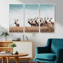 Elk Herd Wall Art Canvas Print – Framed Wildlife Photography