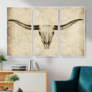 Longhorn Skull Wall Art Canvas Print – Rustic Western by MyGreatCanvas | Canvas Wall Art Prints | Photo Prints & Wall Decor