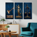 Lady Justice Wall Art Canvas Print – Elegant Gold Legal by MyGreatCanvas | Canvas Wall Art Prints | Photo Prints & Wall Decor