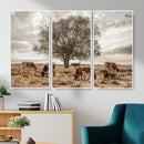 Texas Longhorn Cattle Wall Art, Rustic Western Ranch Canvas by MyGreatCanvas | Canvas Wall Art Prints | Photo Prints & Wall Decor