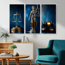 Lady Justice Wall Art Canvas Print – Elegant Gold Legal by MyGreatCanvas | Canvas Wall Art Prints | Photo Prints & Wall Decor