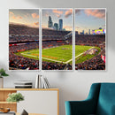 Chicago Bears Soldiers Field Wall Art Canvas Print – Framed