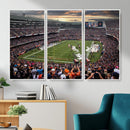 Chicago Bears Soldiers Field Wall Art Canvas Print – Framed