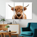 Scottish Highland Cow Canvas Print, Framed Highland Cow by MyGreatCanvas | Canvas Wall Art Prints | Photo Prints & Wall Decor