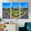 Wrigley Field Baseball Stadium Canvas Wall Art – Packed