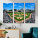 Wrigley Field Baseball Stadium Canvas Wall Art – Packed by MyGreatCanvas | Canvas Wall Art Prints | Photo Prints & Wall Decor
