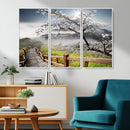 Sakura Cherry Blossom Pathway Canvas Wall Art – Tranquil