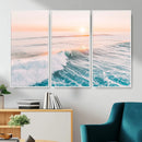 Sunset Surfing Wall Art Canvas Print, Ocean Wave Surfer with by MyGreatCanvas | Canvas Wall Art Prints | Photo Prints & Wall Decor