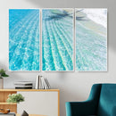 Crystal Clear Ocean Water Sunlit Reflections Palm Shadow Sandy Beach Tropical Wall Art for Home, Office Decor by MyGreatCanvas | Canvas Wall Art Prints | Photo Prints & Wall Decor