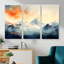 Warm Clouds Abstract Mountain Wall Art, Modern Landscape by MyGreatCanvas | Canvas Wall Art Prints | Photo Prints & Wall Decor