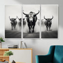 Texas Longhorn Wall Art Canvas Print, Framed Speckled Cow by MyGreatCanvas | Canvas Wall Art Prints | Photo Prints & Wall Decor