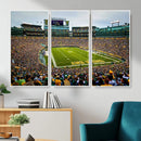 Green Bay Packers Lambeau Field Stadium Wall Art Canvas by MyGreatCanvas | Canvas Wall Art Prints | Photo Prints & Wall Decor