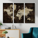 Vibrant Watercolor World Map Wall Art – Stunning Multicolor by MyGreatCanvas | Canvas Wall Art Prints | Photo Prints & Wall Decor