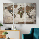World Map Canvas Print – Framed Detailed Map of the World by MyGreatCanvas | Canvas Wall Art Prints | Photo Prints & Wall Decor