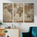 World Map Canvas Print – Framed Travel Map Wall Art for by MyGreatCanvas | Canvas Wall Art Prints | Photo Prints & Wall Decor