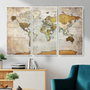 Personalized World Map Canvas Print – Colorful Watercolor by MyGreatCanvas | Canvas Wall Art Prints | Photo Prints & Wall Decor