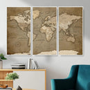 World Map Wall Art Canvas Print, Framed Map Art Picture by MyGreatCanvas | Canvas Wall Art Prints | Photo Prints & Wall Decor