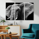 Big Elephant Close Up Wall Art Canvas Print
