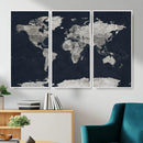 Colorful Watercolor World Map Canvas Print – Vibrant Framed