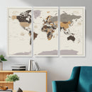 World Map Wall Art Print