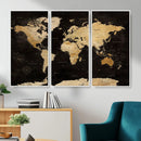 Extra Large World Map Canvas Print – Detailed Map Classic