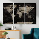 Detailed World Map Wall Art Print - Large Framed World Map