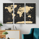 World Map Canvas Print – Detailed Map of the World Wall Art by MyGreatCanvas | Canvas Wall Art Prints | Photo Prints & Wall Decor
