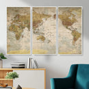 World Map Canvas Print – Detailed Map of the World Wall Art by MyGreatCanvas | Canvas Wall Art Prints | Photo Prints & Wall Decor