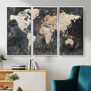 World Map Canvas Print – Detailed Map of the World Wall Art by MyGreatCanvas | Canvas Wall Art Prints | Photo Prints & Wall Decor