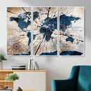 Rustic World Map Canvas Print – Framed Wall Art for Couples, by MyGreatCanvas | Canvas Wall Art Prints | Photo Prints & Wall Decor