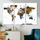 Colorful Watercolor World Map Canvas Wall Art – Framed by MyGreatCanvas | Canvas Wall Art Prints | Photo Prints & Wall Decor