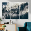 Foggy Mountain Forest Canvas Print, Misty Pine Trees Nature by MyGreatCanvas | Canvas Wall Art Prints | Photo Prints & Wall Decor
