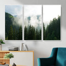 Misty Mountain Forest Canvas Print, Foggy Pine Trees Nature by MyGreatCanvas | Canvas Wall Art Prints | Photo Prints & Wall Decor