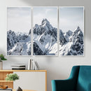 Snowy Mountain Range Canvas Print, Alpine Peaks Landscape by MyGreatCanvas | Canvas Wall Art Prints | Photo Prints & Wall Decor