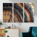Abstract Tree Ring Wall Art Print – Natural Rustic Wood by MyGreatCanvas | Canvas Wall Art Prints | Photo Prints & Wall Decor