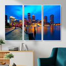 Boston Wall Art Canvas Print, Boston City Downtown Night by MyGreatCanvas | Canvas Wall Art Prints | Photo Prints & Wall Decor