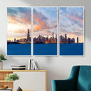 Chicago Wall Art Canvas Print - Chicago City Downtown Night by MyGreatCanvas | Canvas Wall Art Prints | Photo Prints & Wall Decor