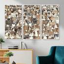 Abstract Longhorn Wall Art Canvas Print - Cow Animal Drawing by MyGreatCanvas | Canvas Wall Art Prints | Photo Prints & Wall Decor