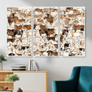 Large Longhorn Wall Art Canvas Print - Abstract Cow Animal by MyGreatCanvas | Canvas Wall Art Prints | Photo Prints & Wall Decor