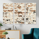 Farmhouse Longhorn Wall Art Canvas Print - Abstract Farm by MyGreatCanvas | Canvas Wall Art Prints | Photo Prints & Wall Decor