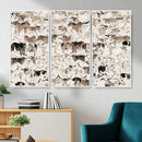 Abstract Texas Cow Canvas Print for Cabin and Western Home by MyGreatCanvas | Canvas Wall Art Prints | Photo Prints & Wall Decor