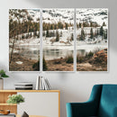 Snowy Mountain Landscape Wall Art Canvas Print, Alpine Pine by MyGreatCanvas | Canvas Wall Art Prints | Photo Prints & Wall Decor