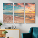 Beach Walk Wall Art Canvas Print – Soft Coastal Photography by MyGreatCanvas | Canvas Wall Art Prints | Photo Prints & Wall Decor