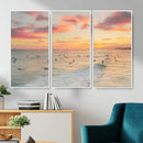 Sunset Beach Wall Art Canvas Print – Soft Coastal by MyGreatCanvas | Canvas Wall Art Prints | Photo Prints & Wall Decor