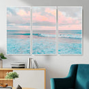 Ocean Wave Wall Art Canvas Print, Pastel Surf Seascape by MyGreatCanvas | Canvas Wall Art Prints | Photo Prints & Wall Decor