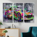 Graffiti Sports Car Street Art Wall Art Canvas Print, by MyGreatCanvas | Canvas Wall Art Prints | Photo Prints & Wall Decor