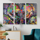Graffiti Football Helmets Wall Art Canvas Print, Urban by MyGreatCanvas | Canvas Wall Art Prints | Photo Prints & Wall Decor