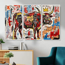 Texas Bull Wall Art Canvas Print, Abstract Graffiti Bull by MyGreatCanvas | Canvas Wall Art Prints | Photo Prints & Wall Decor