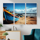 Fishing Boats Wall Art Canvas Print, Coastal Boat Beach by MyGreatCanvas | Canvas Wall Art Prints | Photo Prints & Wall Decor